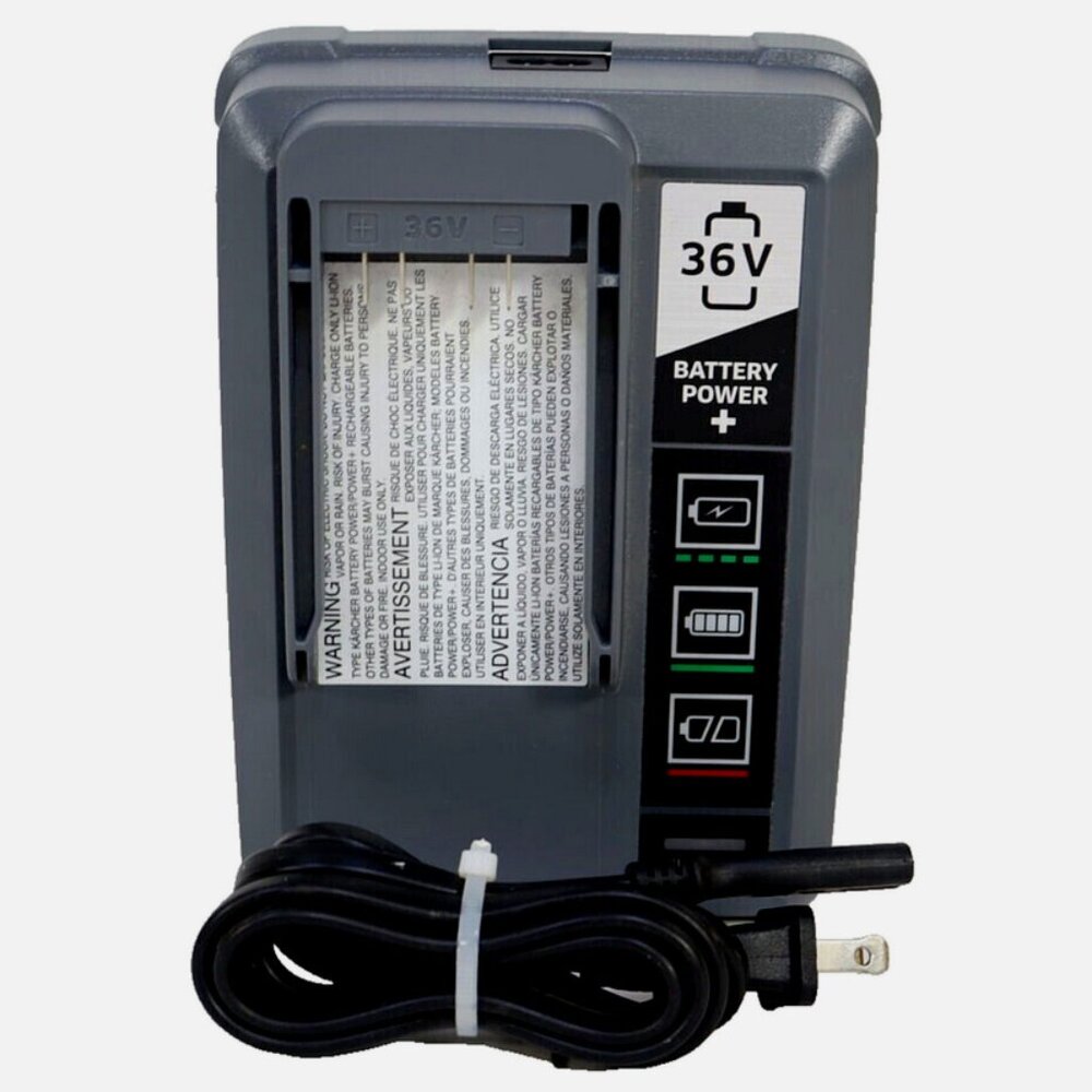 Karcher 6.445-071.0 36V Lithium Ion Battery Charger Battery Power / Power +